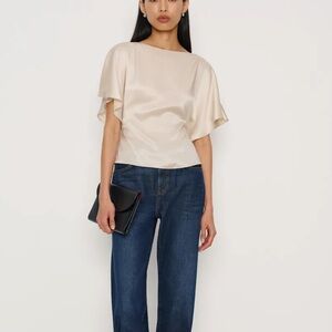 Reformation Avery Silk Top